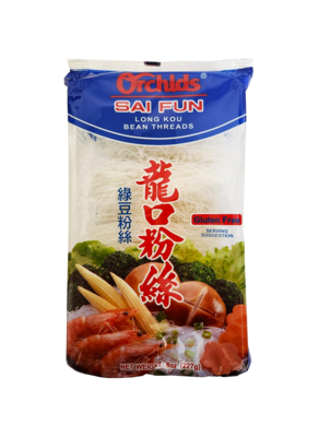 Orchids Sai Fun Long Kou Bean Threads Noodles Gluten Free 8 oz.
