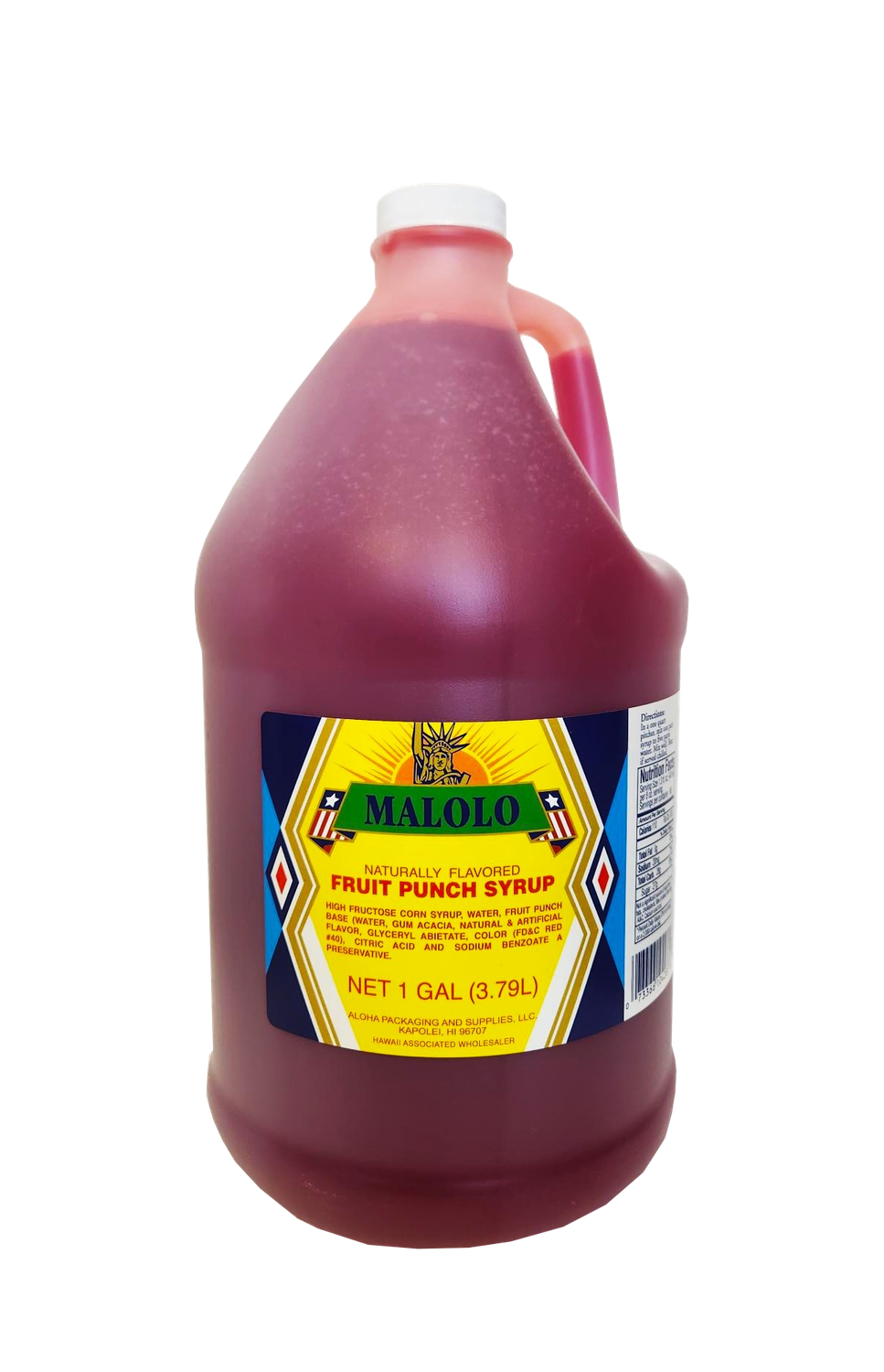 Malolo Fruit Punch Syrup 1 Gallon