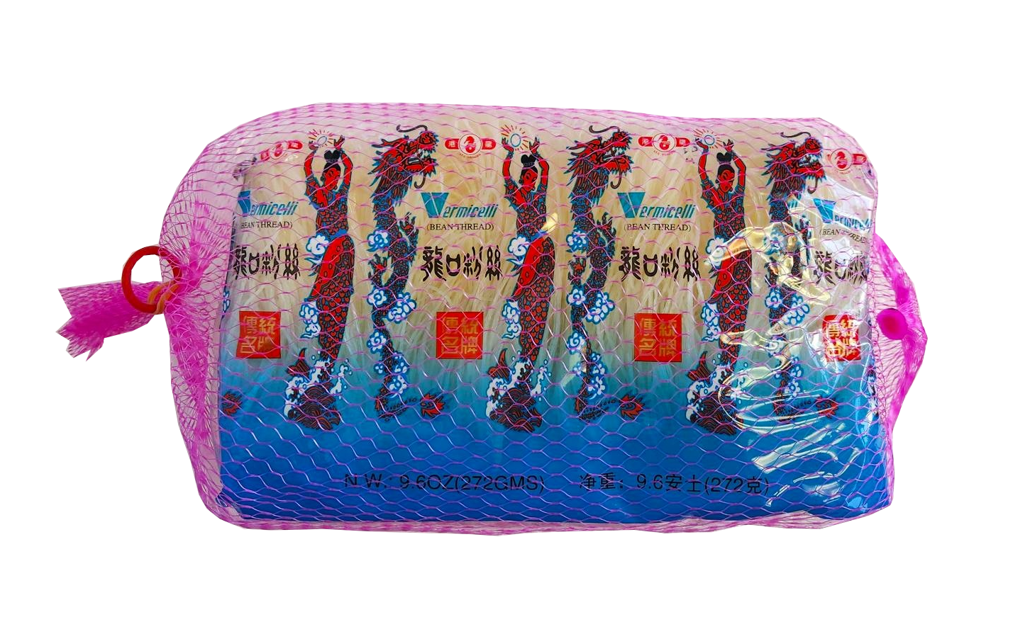 Longkou Long Rice Pink Mesh 8 Pack 9.6oz