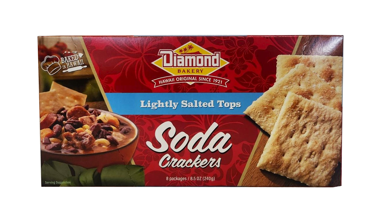 Diamond Bakery Hawaiian Soda Crackers - Lightly Salted Tops 8.5 oz