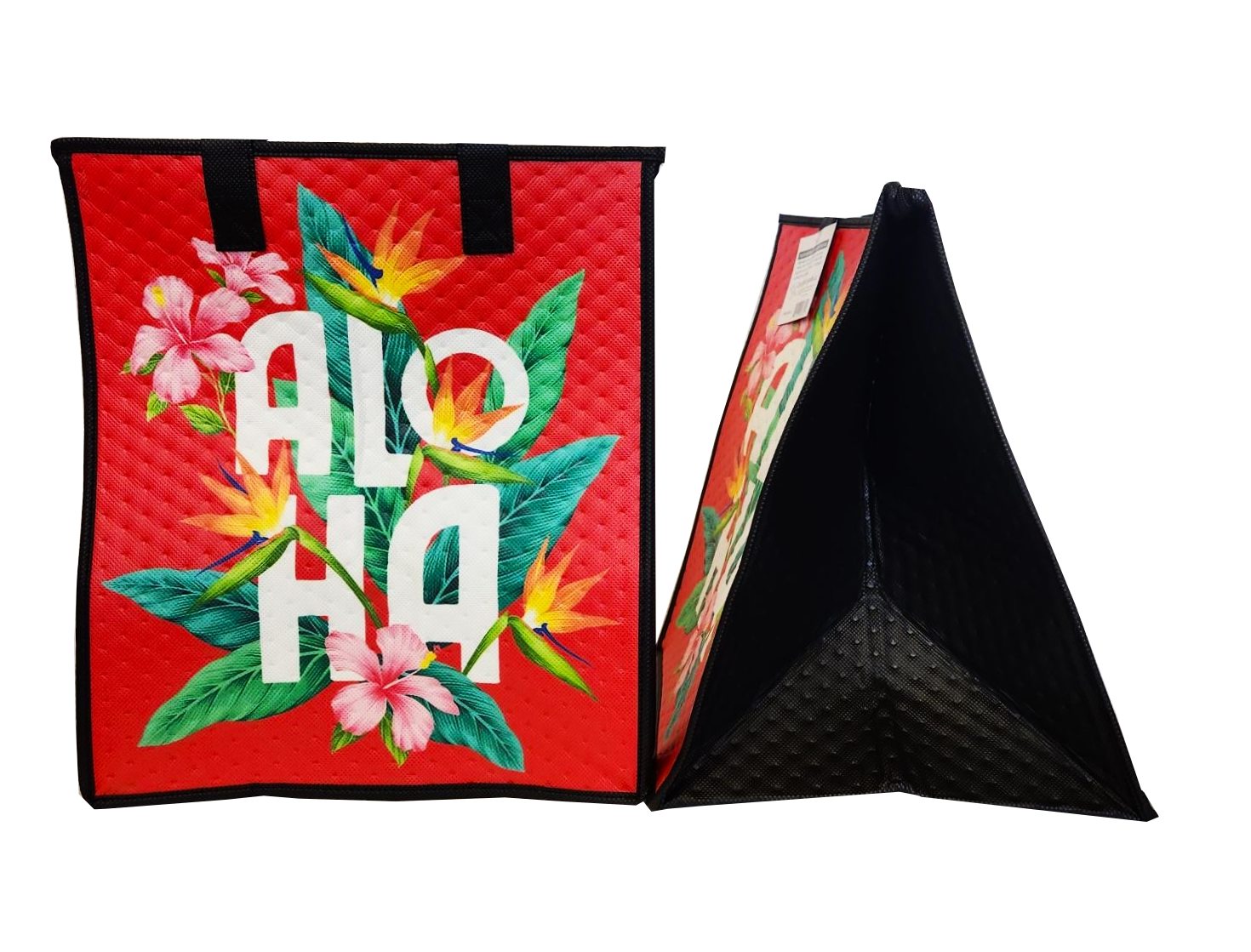 Tropical Paper Garden - Insulated Large Bag - GREETINGS RED LRG