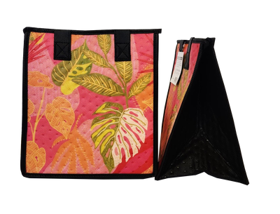 Tropical Paper Garden - Insulated Small Bag - STITCHED PINK PET