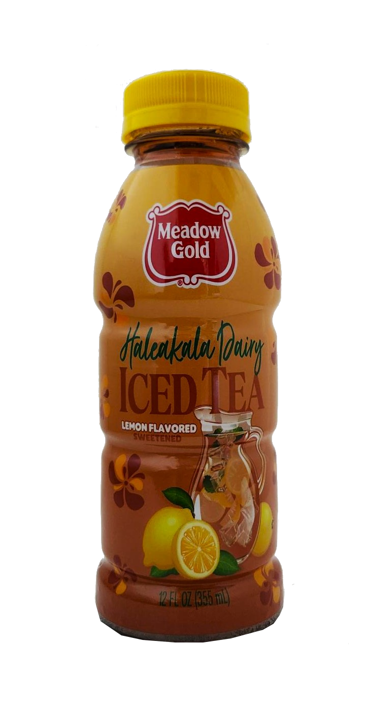 Meadow Gold Haleakala Dairy Lemon Flavored Sweetened Iced Tea Drink 12oz.