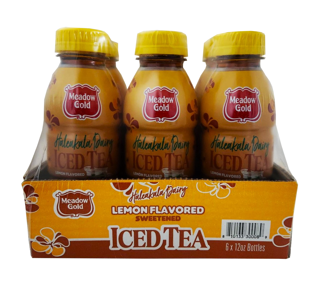 Meadow Gold Haleakala Dairy Lemon Flavored Sweetened Iced Tea Drink 6-pack 12oz.