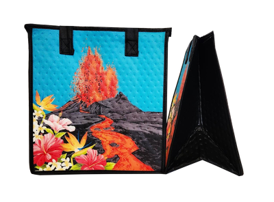 Tropical Paper Garden - Insulated Medium Bag - VOLCANO TURQ