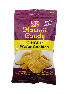 Hawaii Candy Ginger Wafer Cookies 3 oz Hawaii Candy Ginger Wafer Cookies 3 oz