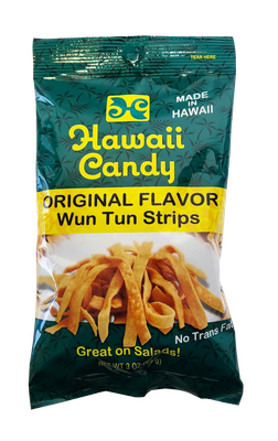 Hawaii Candy Original Flavor Wun Tun Strips 3 oz