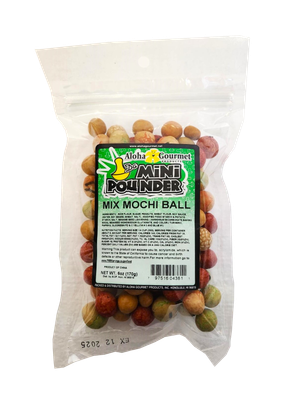 Aloha Gourmet Da Mini Pounder Mix Mochi Ball 6 oz.