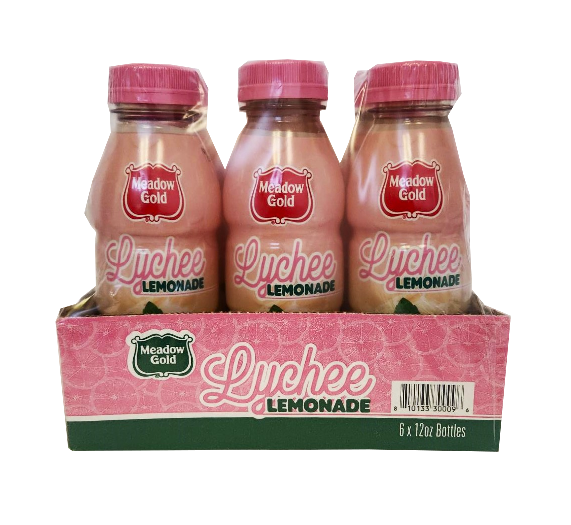 Meadow Gold Lychee Lemonade Drink 6-pack 12oz.