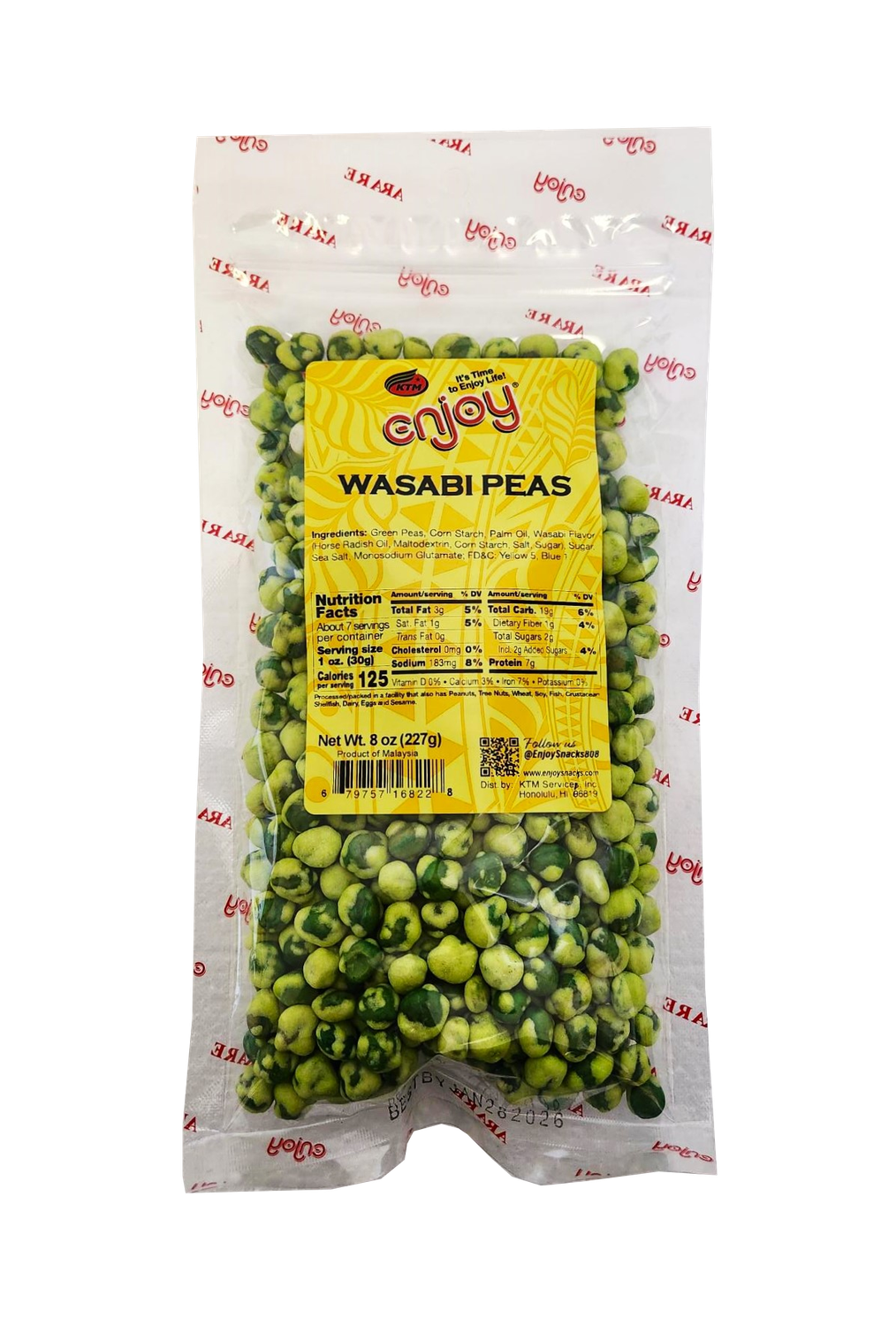 Enjoy Wasabi Peas 8oz