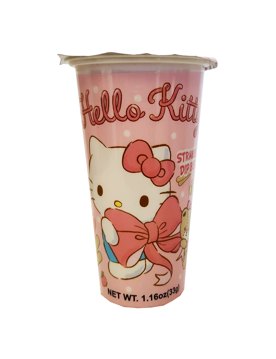 Hello Kitty Strawberry Dip Biscuits 1.16 oz Hello Kitty Strawberry Dip Biscuits 1.16 oz