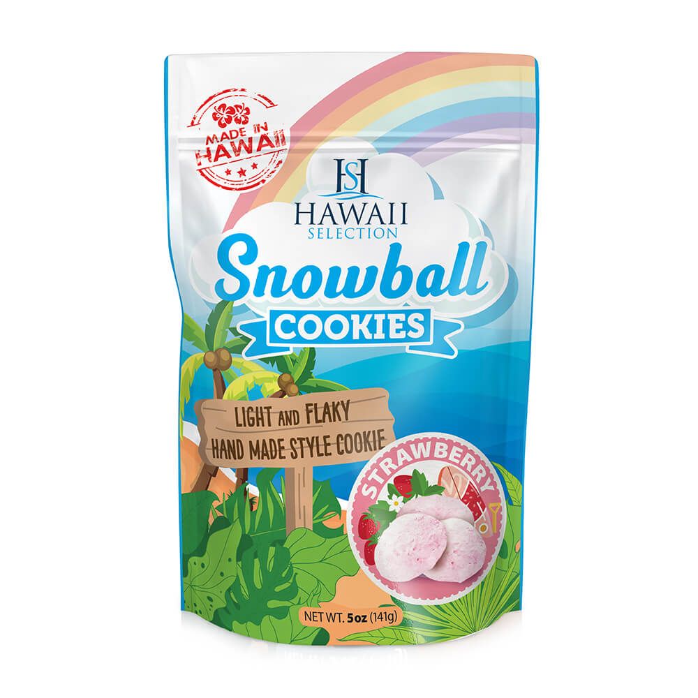 Hawaii Selection Snowball Cookies - Strawberry 5oz. Hawaii Selection Snowball Cookies - Strawberry 5oz.