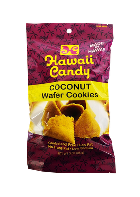 Hawaii Candy Coconut Wafer Cookies 3 oz Hawaii Candy Coconut Wafer Cookies 3 oz