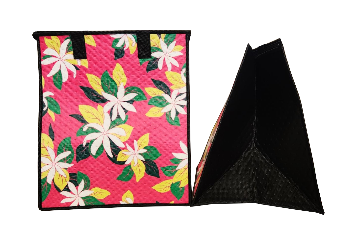 Tropical Paper Garden - Insulated Large Bag - VIVID PINK LRG