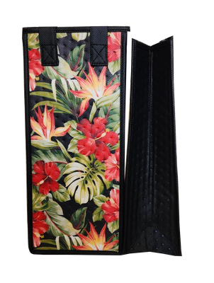Tropical Paper Garden - Single Wine Bag- PUA BLACK