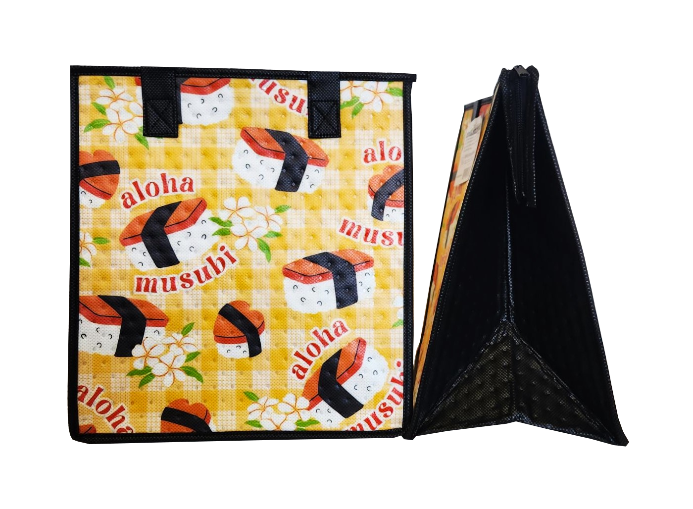 Tropical Paper Garden - Insulated Medium Bag - MUSUBI PALAKA YELLOW MED