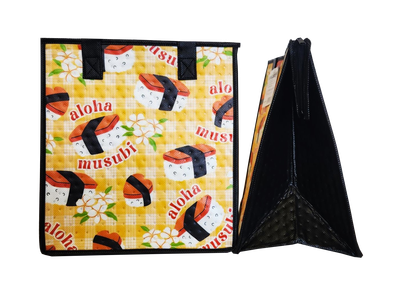 Tropical Paper Garden - Insulated Medium Bag - MUSUBI PALAKA YELLOW MED