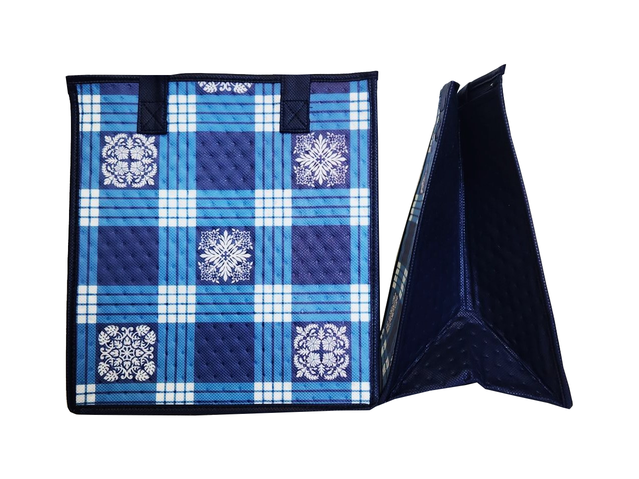 Tropical Paper Garden - Insulated Medium Bag - RANCH BLUE