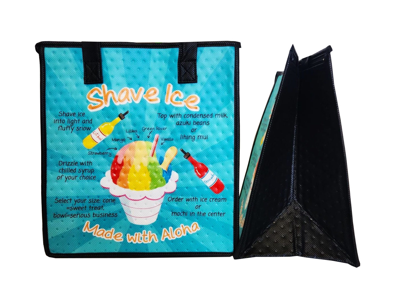 Tropical Paper Garden - Insulated Medium Bag - SHAVE ICE ANATOMY AQUA MED
