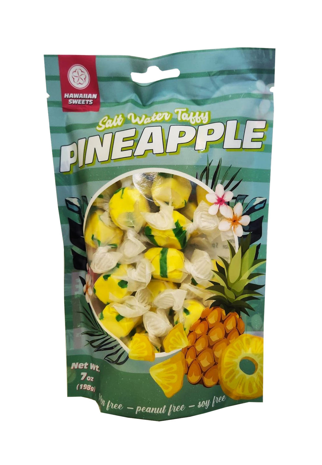 Hawaiian Sweets Salt Water Taffy - Pineapple 7oz