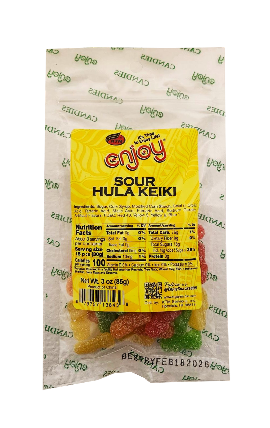 Enjoy Sour Hula Keiki 3oz