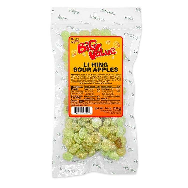 Enjoy Big Value Li Hing Sour Apples 14oz