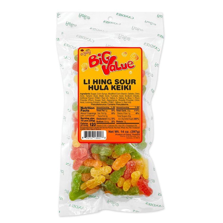 Enjoy Big Value Li Hing Sour Hula Keiki 14oz