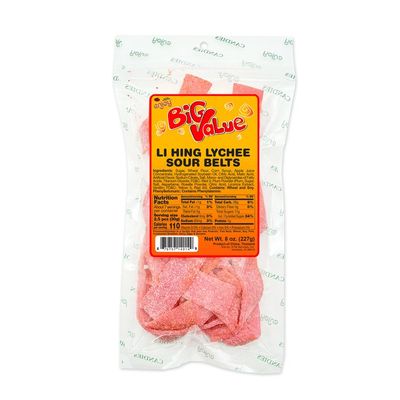 Enjoy Big Value Li Hing Lychee Sour Belts 8oz