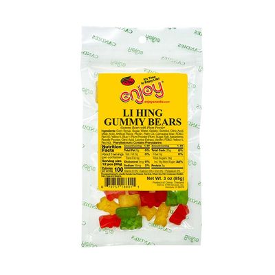 Enjoy Li Hing Gummy Bears 3oz