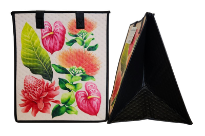 Tropical Paper Garden - Insulated Large Bag - FABLED CREAM LRG