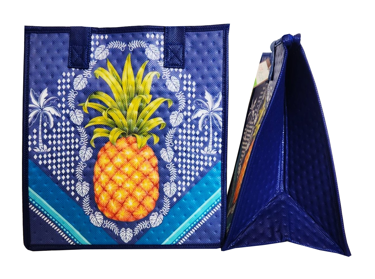 Tropical Paper Garden - Insulated Medium Bag - SILK NAVY