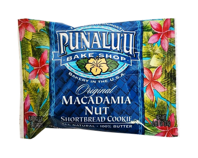 Punalu&#39;u Bake Shop Single Serve Cookies -  Macadamia Nut Shortbread Cookies .81 oz