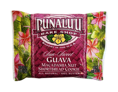 Punalu&#39;u Bake Shop Single Serve Cookies -  Guava Macadamia Nut Shortbread Cookies .81 oz