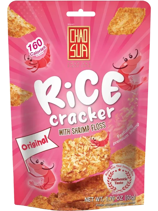 Chao Sua Rice Cracker with Shrimp Floss - Original 1.76oz.
