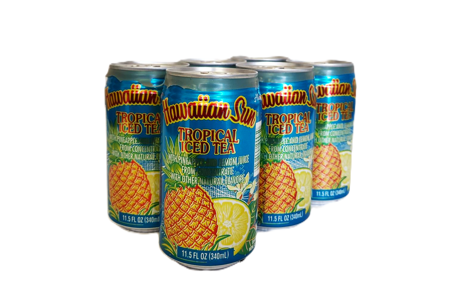 Hawaiian Sun Drink - Tropical Iced Tea 11.5 oz (Pack of 6)  **Limit 8 - 6/pks total per purchase transaction**
