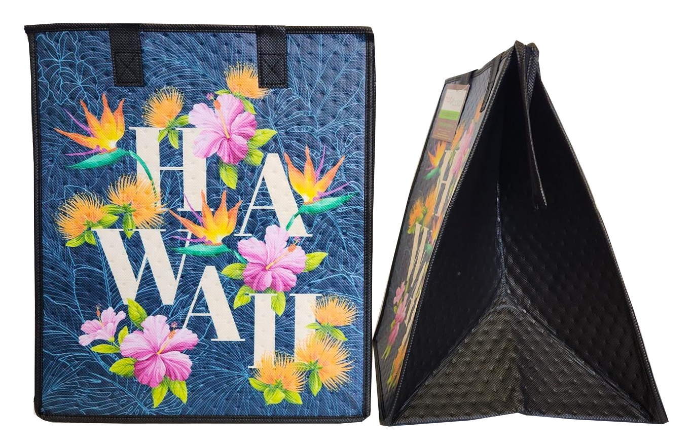 Tropical Paper Garden - Insulated Large Bag - HAWAII BLOOMIN NAVY LRG