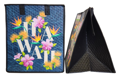Tropical Paper Garden - Insulated Large Bag - HAWAII BLOOMIN NAVY LRG