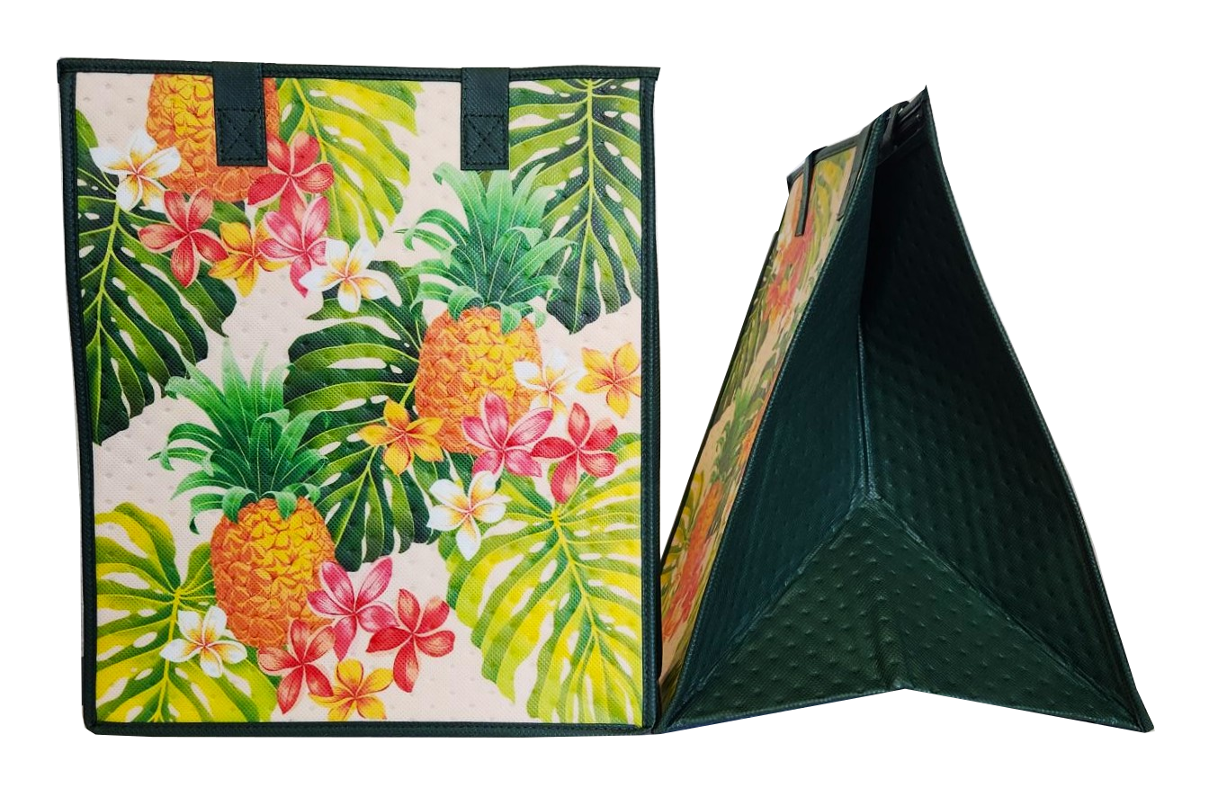 Tropical Paper Garden - Insulated Large Bag - HIDDEN GEMS CREAM LRG