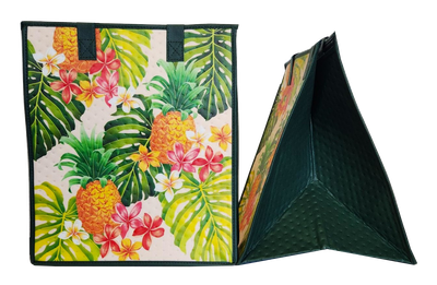 Tropical Paper Garden - Insulated Large Bag - HIDDEN GEMS CREAM LRG