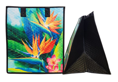 Tropical Paper Garden - Insulated Large Bag - PAINTERLY SKY LRG