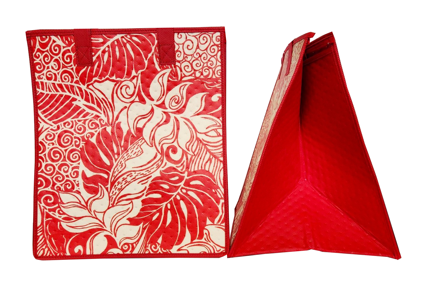 Tropical Paper Garden - Insulated Large Bag - HIVE RED LRG