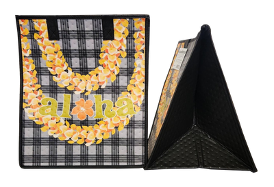 Tropical Paper Garden - Insulated Large Bag - LEIPAKA BLACK LRG