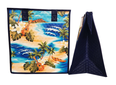 Tropical Paper Garden - Insulated Medium Bag - QUEENS BEACH BLUE MED