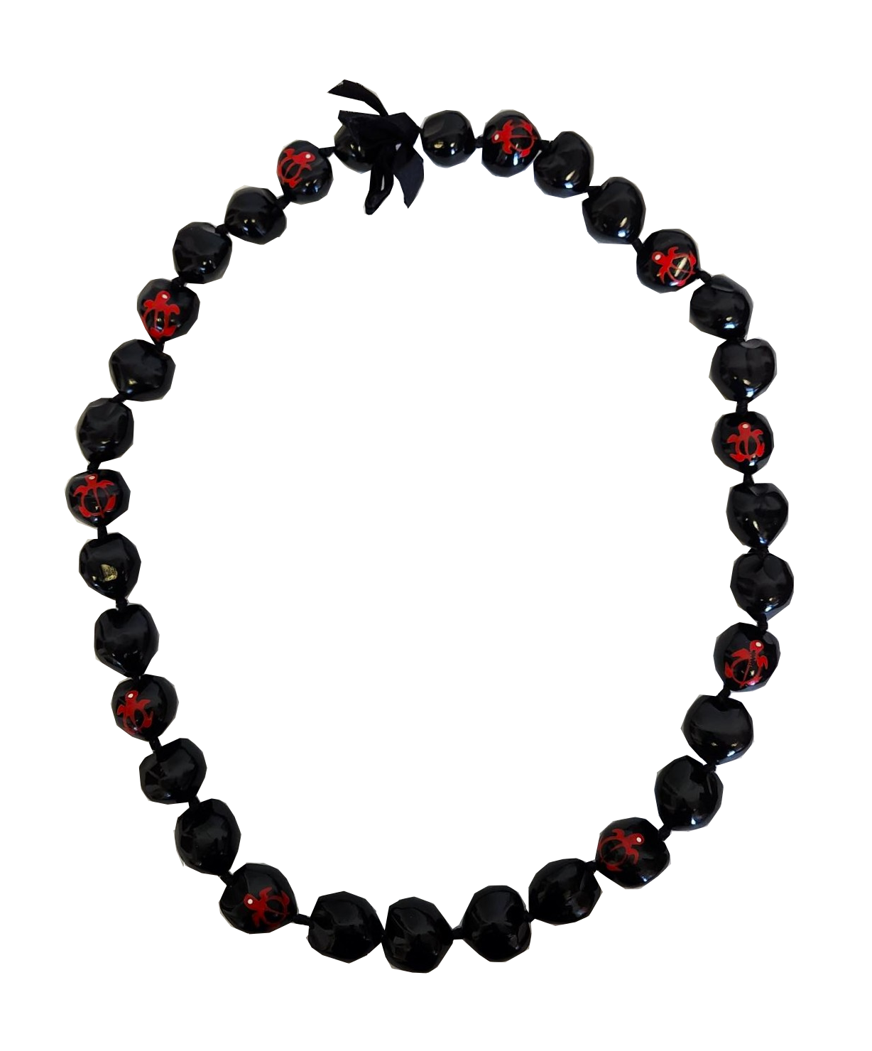 Kukui Nut Lei w/ Honu - Red