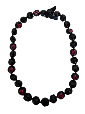 Kukui Nut Lei w/ Honu - Pink