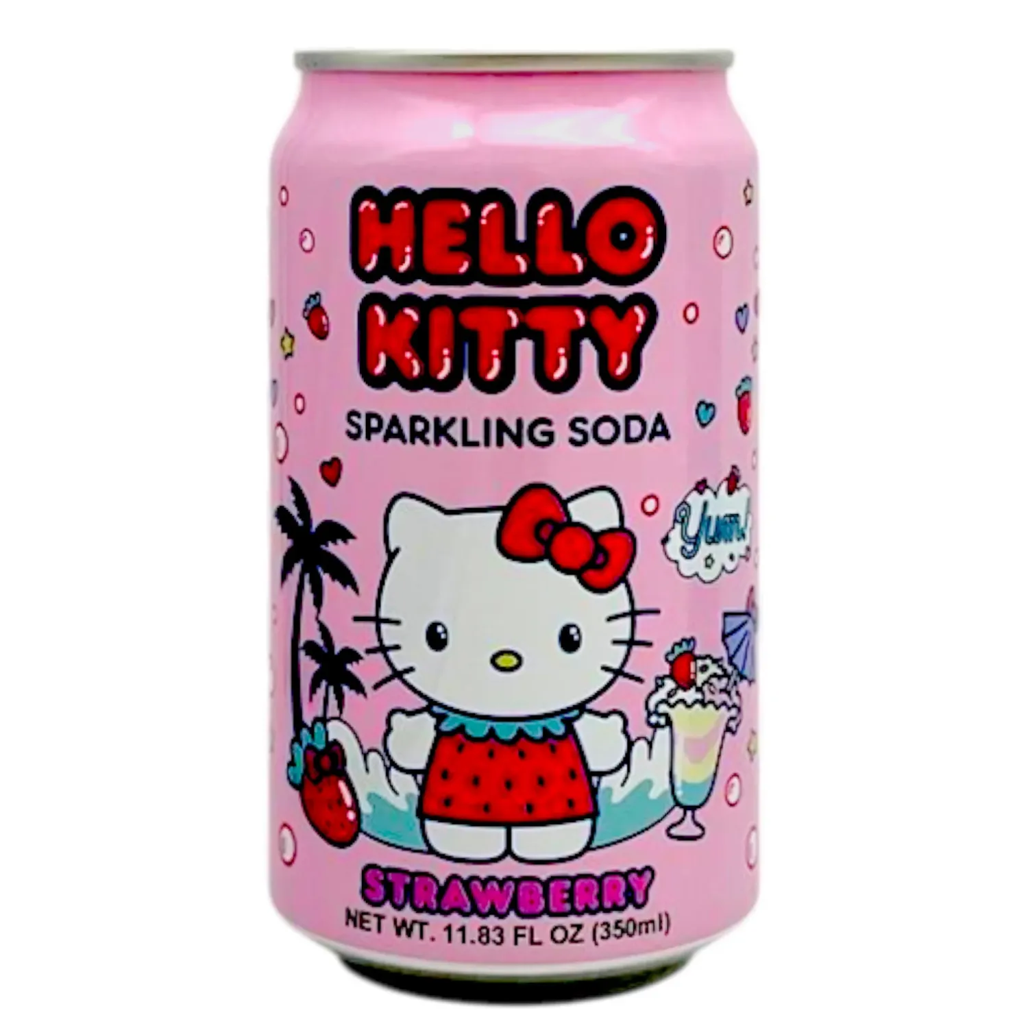 Hello Kitty Sparkling Soda - Strawberry 11.83 oz.