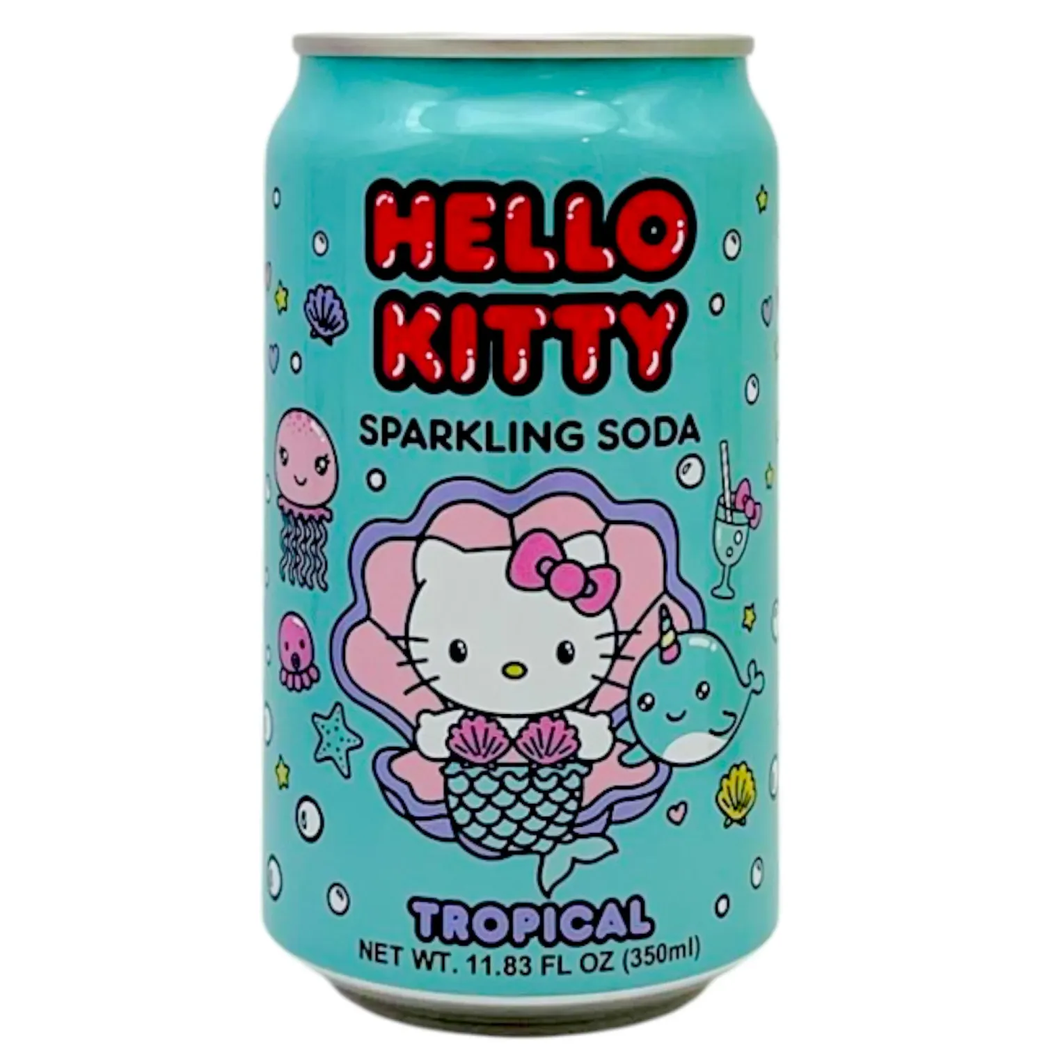 Hello Kitty Sparkling Soda - Tropical 11.83 oz.