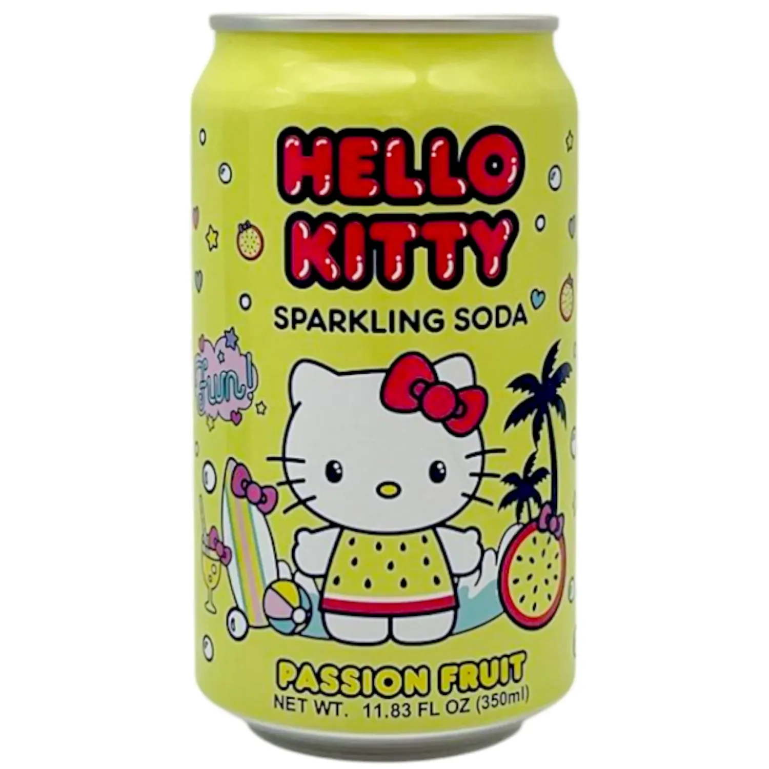 Hello Kitty Sparkling Soda - Passion Fruit 11.83 oz.