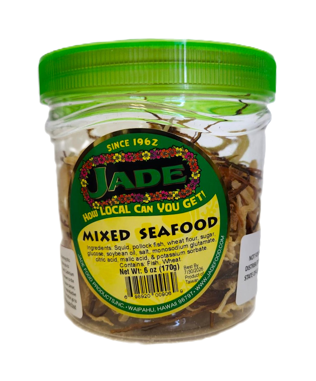 Jade Mixed Seafood Jar 6oz (NOT FOR SALE TO CALIFORNIA) Jade Mixed Seafood Jar 6oz (NOT FOR SALE TO CALIFORNIA)