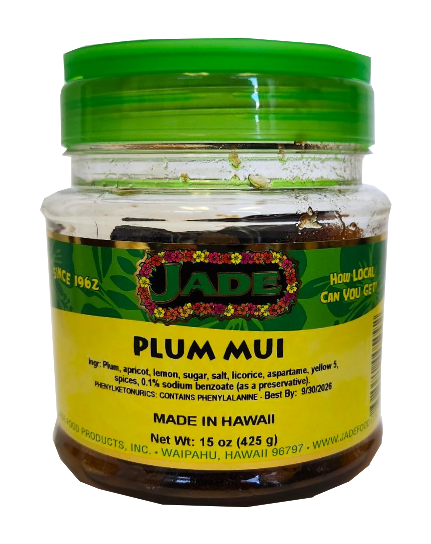 Jade Plum Mui Jar 15 oz (NOT FOR SALE TO CALIFORNIA) Jade Plum Mui Jar 15 oz (NOT FOR SALE TO CALIFORNIA)